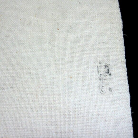 Flour Sack Linen His and Hers Towels Embroidered Crochet Edge Vintage 1950s - Picture 10 of 11